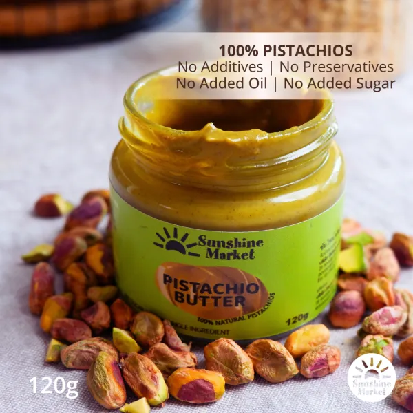 เนยถั่วพิสตาชิโอครีมมี่ Creamy Pistachio Butter 120g | Sunshine Market