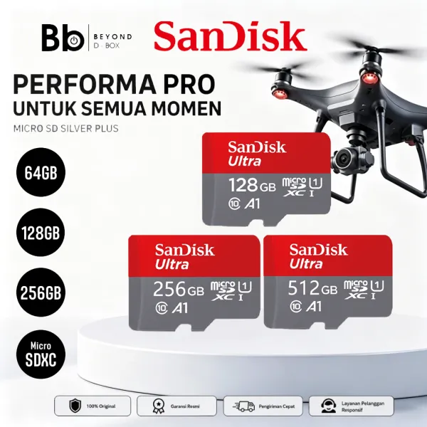 Sandisk Ultra and Ultra go Micro SDCard 32GB/64GB/128GB Class10 A1 (SDSQUAB / SDSQUNG)เมมโมรี่การ์ด TFCard แท๊บเล็ต