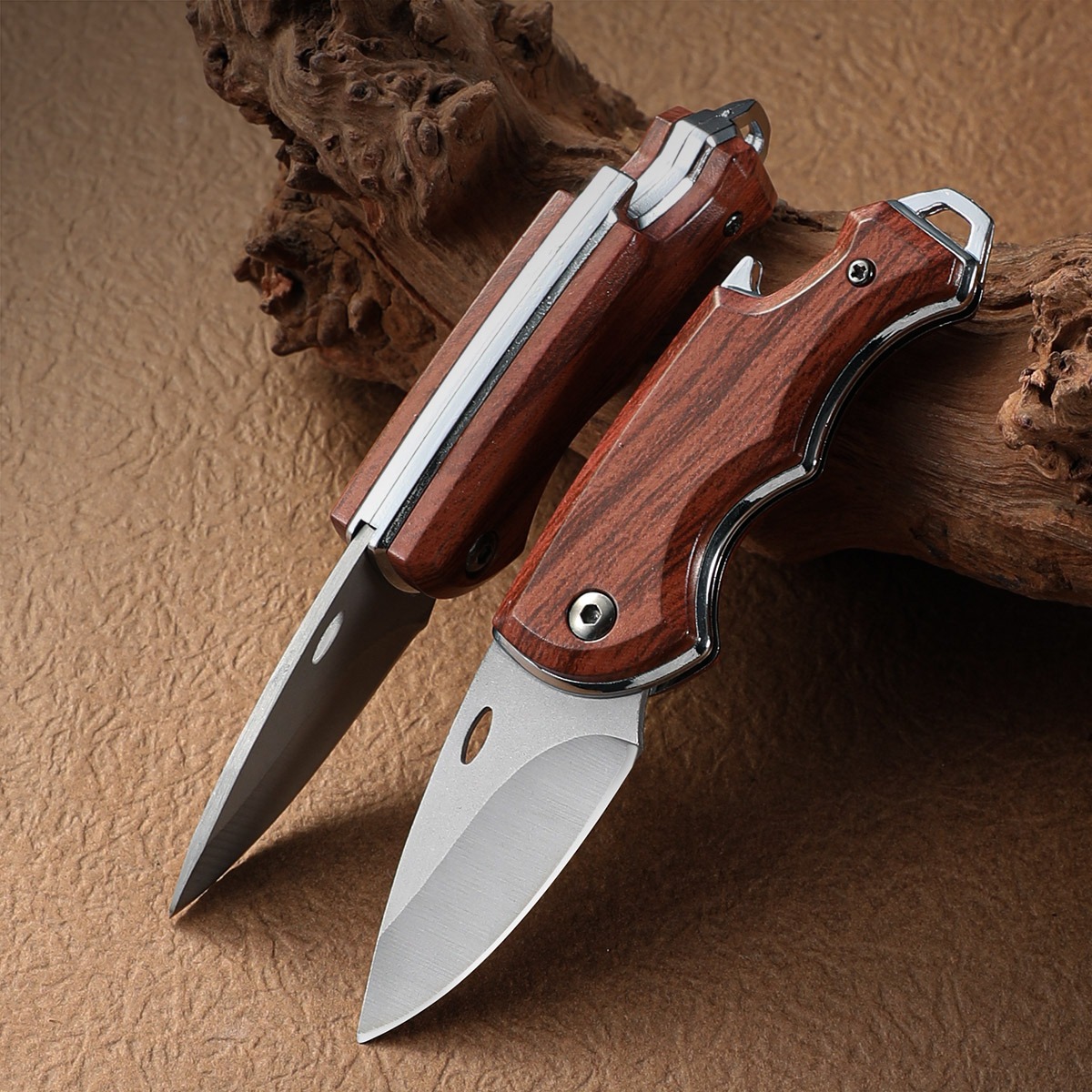 Handmade ปลอมมีดพับ Boning สแตนเลสเนื้อผลไม้ปลา BBQ มีดตัด EDC แบบพกพามีดพกพา