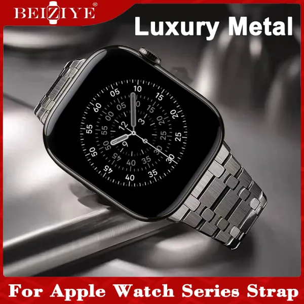 สายเหล็กสแตนเลสสำหรับสายคาด apple watch band Series 11 10 42mm 46mm สร้อยข้อมือโลหะ Stainless steel bracelet iwatch series 11 สาย Metal Strap