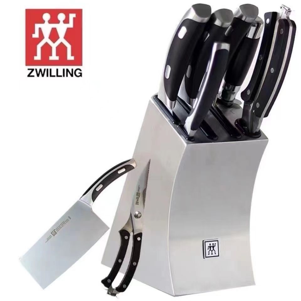 Zwilling J.A. Henckels ชุดมีดทำครัวอเนกประสงค์ 7 ชิ้น ทำจากเหล็กทั้งชิ้นจากเยอรมนี มีดทำครัวผักและผลไม้ มีดปลายแหลมทำจากเหล็ก