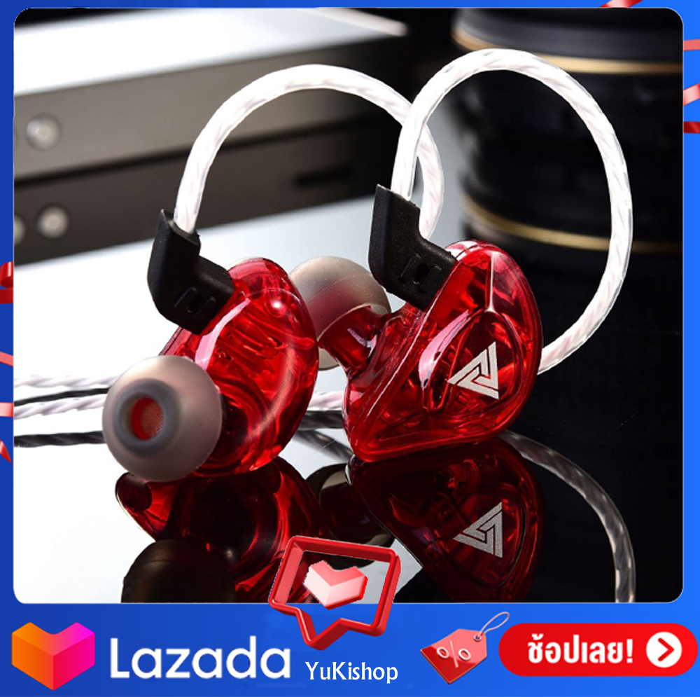 หูฟังชนิดใส่ในหู QKZ CK5 สเตอริโอหูฟังพร้อมไมโครโฟนควบคุมเพลงไฮไฟหูฟังสเตอริโอแบบสปอร์ตหูฟังไดร์เวอร์เสียงเต็มรูปแบบขนาดเต็มของแท้ 100%
