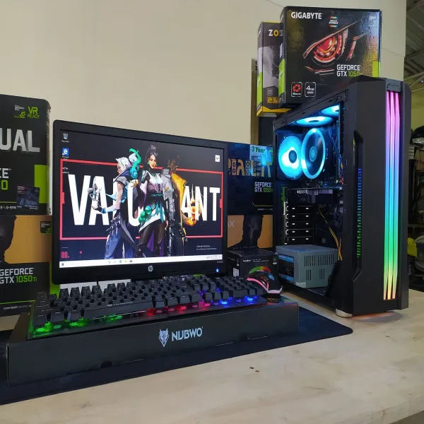 คอมพิวเตอร์ครบชุด i5 RAM16GB การ์ดจอแยกGTX1050Ti 4G SSD เล่นเกม GTA V FiveM ROV Roblox Valorant ตัดต่อ ทำงาน พร้อมจอ