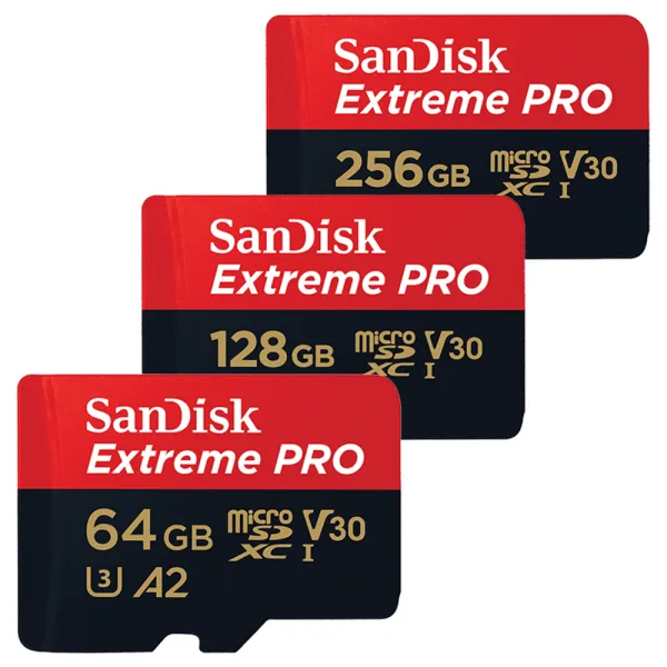 เมมโมรี่การ์ด SanDisk Extreme Pro microSDXC (Read 200MB/s) ความจุ 64GB, 128GB, 256GB, 512GB, 1TB
