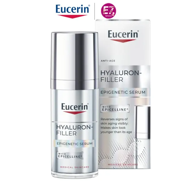 เซรั่ม บำรุงผิวหน้า Eucerin Hyaluron-Filler Epicelline Serum 30ml ยูเซอริน กู้ผิวแก่ก่อนวัย ผิวเด้งอิ่มน้ำ ไฮยา เข้มข้น