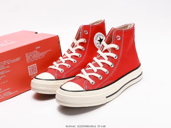 【ใหม่】✨รองเท้าผ้าใบConverse 1970s Black Label Classic red รองเท้าลำลอง รองเท้าชาย-หญิง สินค้าพร้อมกล่อง