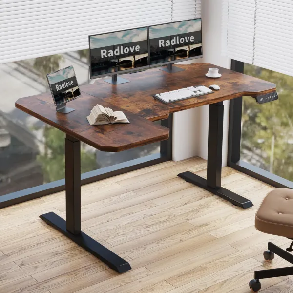 Mxtark 59 inches 1.5M Electric Standing Desk Single Motor Desk Height Adjustable Stand Desk
