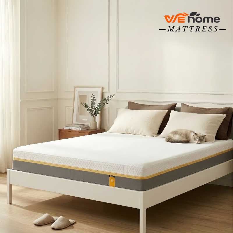 WEHOME ที่นอนยางพารา เพื่อสุขภาพ Ergonomic Latex Mattress เย็นสบาย นุ่มแน่น ไม่ปวดหลัง รับประกัน 10 ปี 3.5/5/6 ft