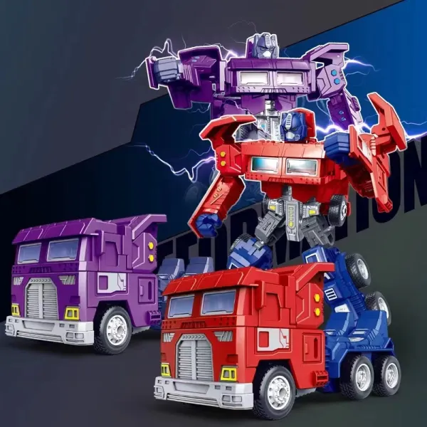 รถหุ่นยนต์แปลงร่าง รถบรรทุก Mecha Man ของเล่นเสริมการศึกษา 706