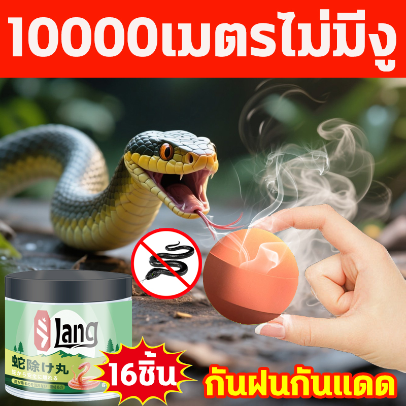 🐍ทิ้งไว้เลย งูไม่มาอีก🐍ผงไล่งู ไล่งู ก้อนไล่งู ยาไล่งู เครื่องไล่งู 16ชิ้น งูได้กลิ่นก็รีบหนีทันที รวดเร็วและมีประสิทธิภาพ ป้องกันได้ยาวนาน หลีกเลี่ยงการรบกวนจากงูหลายชนิด ยาไล่งูรอบบ้าน กำมะถันผงไ...