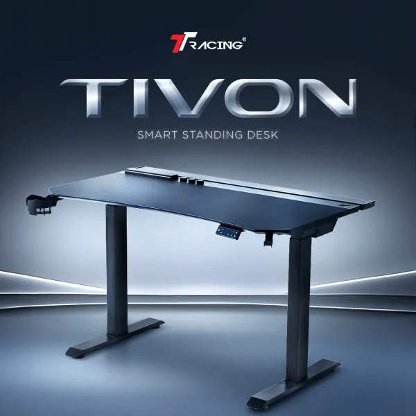 TTRacing Tivon โต๊ะปรับระดับไฟฟ้า Smart Standing Desk (Dual Motor) โต๊ะคอมพิวเตอร์ โต๊ะทำงาน