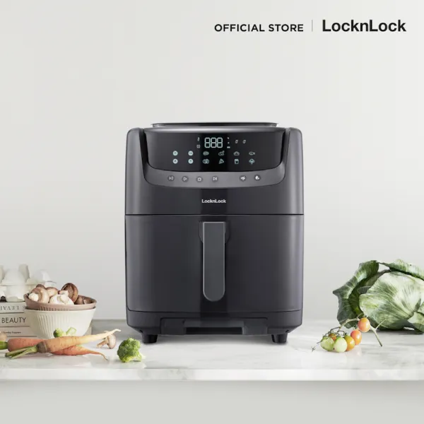 LocknLock หม้อทอดไร้น้ำมันพลังไอน้ำ Active Steam Air Fryer ความจุ 7 ลิตร รุ่น EJF881