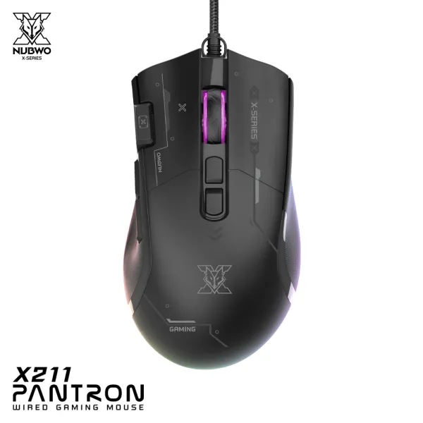 Nubwo Gaming Mouse X213 CRONYX /X211/X212 Tri-Mode 2.4GHz Wireless/Bluetooth 5.0/USB Type-C เหมาะสำหรับสายเกมมิ่ง (ประกัน 2 ปี)