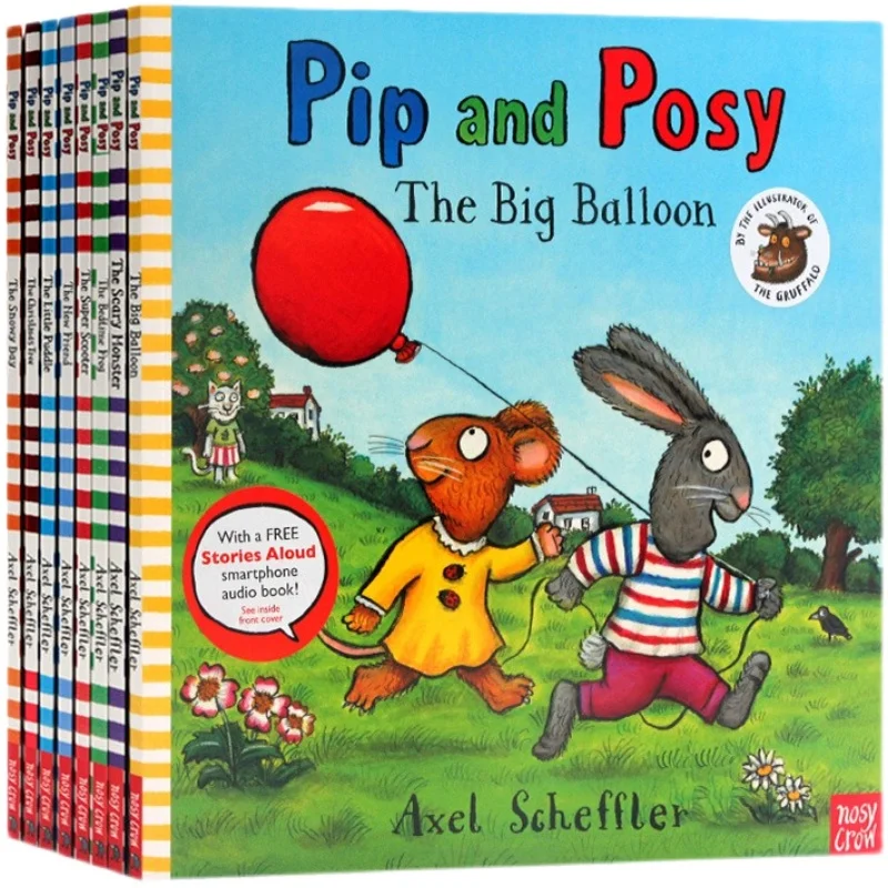 Pip and Posy Complete Series 10-Volume Set - Interactive Emotional Intelligence Children's Picture Book by Axel Scheffler