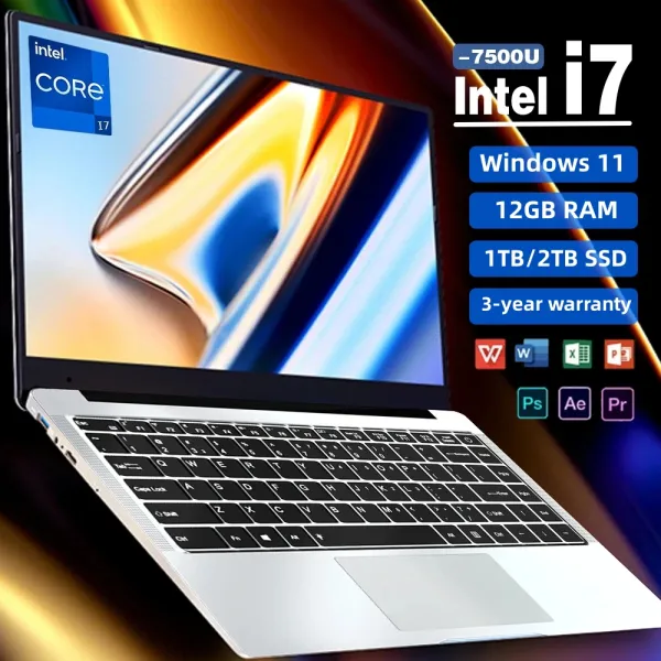 (รับประกัน 3 ปี+COD)2026 แล็ปท็อปเกมมิ่ง 14.1 นิ้ว Windows 11 แล็ปท็อป Intel Core i7-7500U 12GB 512GB 1920x1080 ความละเอียดแล็ปท็อปสำหรับเกมสำนักงาน