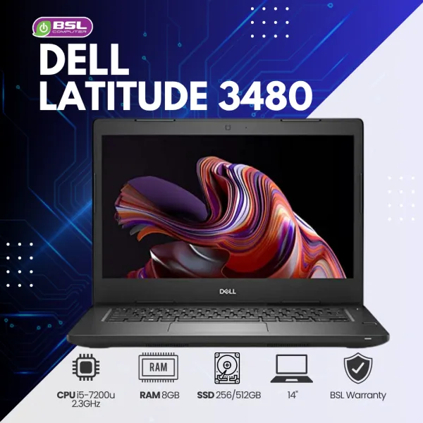 💻 Dell Latitude 3480 | Intel Core i5 / i7 Gen 7 🚀 โน๊ตบุ๊คสายธุรกิจ สเปกคุ้ม พร้อมใช้งาน | โน๊ตบุ๊คมือสอง Used Laptop