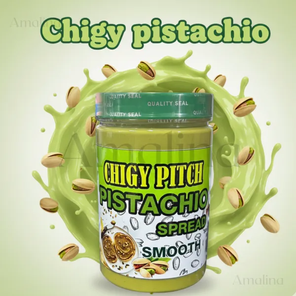 chigy pistachio smooth spread น้ำหนัก 500 กรัม จากมาเลเซีย BBF.23/03/27