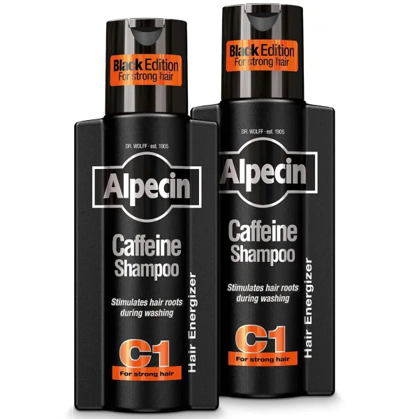 แชมพู Alpecin Caffeine C1 Black Edition I เพิ่มประสิทธิภาพการทำงานของเส้นผม ส่งเสริมการเจริญเติบโตและความหนาของเส้นผมตามธรรมชาติ