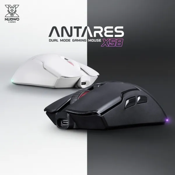 เมาส์เกมมิ่ง ไร้สาย Nubwo Gaming Mouse X58-X58 PRO Antares Dual Mode