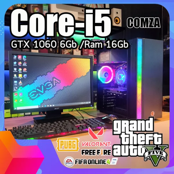 คอมพิวเตอร์ ครบชุด Core i5-3470 /GTX 1060 6Gb /Ram 16Gb ทำงาน-เล่นเกมส์ พร้อมใช้งาน สินค้าคุณภาพ พร้อมจัดส่ง