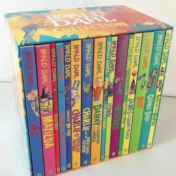 นังสือเด็กภาษาอังกฤษ 24 หนังสือ Roald Dahl Stories Books COLLECTION เด็กวรรณคดีภาษาอังกฤษนวนิยายหนังสือนิทานชุด Early การศึกษาอ่านหนังสือสำหรับเด็ก Children's English Education Book Bedtime Reading...