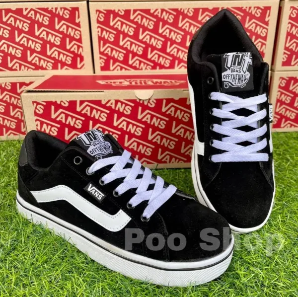 รองเท้าผ้าใบแวน Vans งานหนังกำมะหยี่สุดฮิต มีหลากหลายสี สินค้ามีครบไซส์พร้อมส่งจ้า ส่งด่วน