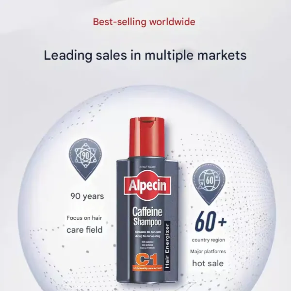 [ผู้ขายประเทศไทย] Alpecin Caffeine Shampoo C1 Men's Shampoo Against Hair Loss 250mL