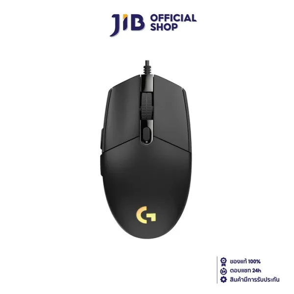 MOUSE (เมาส์) LOGITECH G G102 LIGHTSYNC (BLACK)