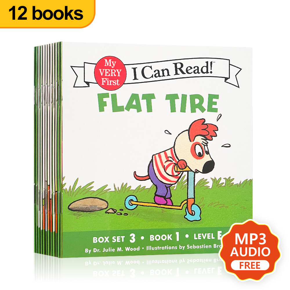 12 Books Set - My First I Can Read Phonics English Learning Picture Story Book for Kids Toddler Children Early Reader Ages 3-6, Bedtime Stories Reading Book, Early Education หนังสือนิทานภาษาอังกฤษส...