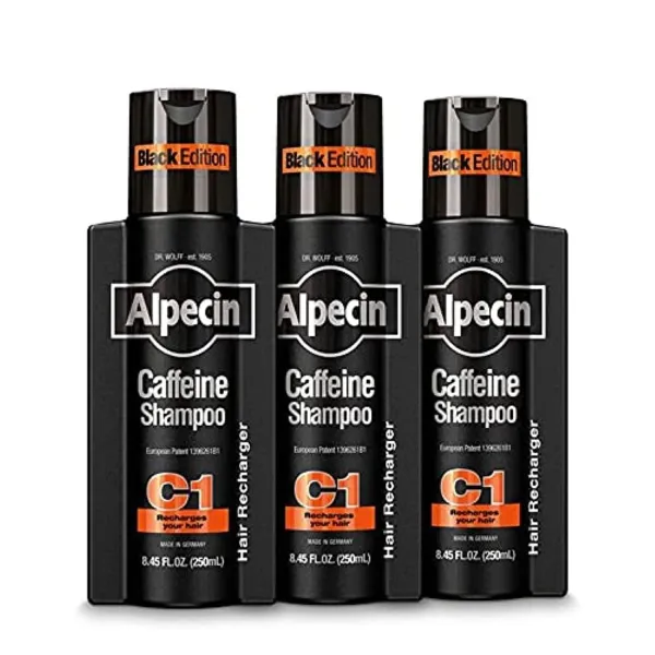 Alpecin Caffeine Shampoo C1 แชมพูคาเฟอีนสำหรับผู้ชาย บำรุงรูขุมขน ลดผมร่วง เส้นผมแข็งแรง ขนาด 250mL