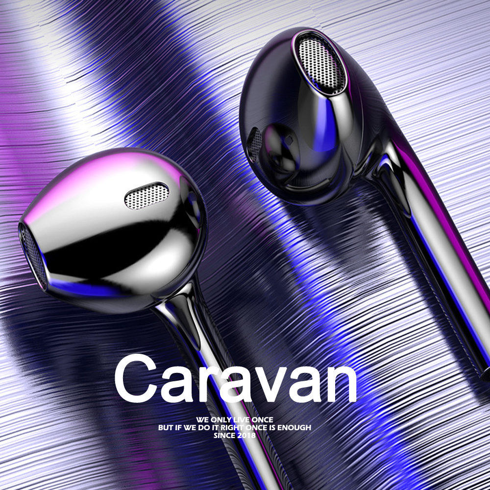 8# Caravan Crew หูฟังพร้อมไมโครโฟนตัดเสียงรบกวน แบบ IN EAR 3.5 mm