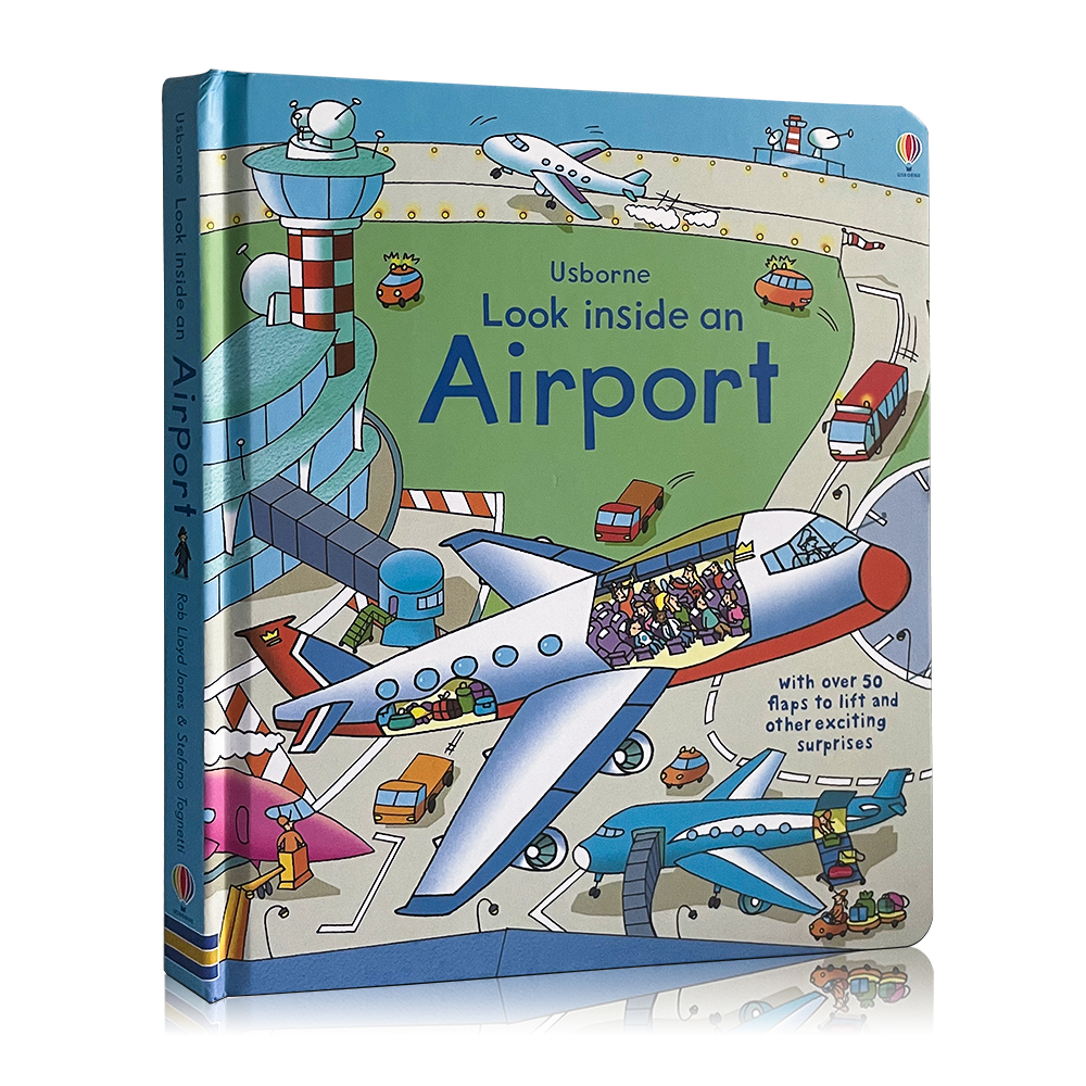 Usborne Look Inside Lift-The-Flap English Board Book Children Activity Book Interactive Montessori Educational Book for Kids Toddler Early Reading Learning Bedtime Storybook หนังสือภาษาอังกฤษ หนังส...