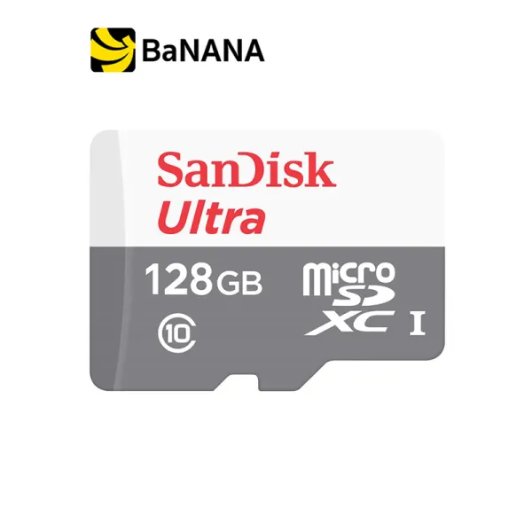 [ของแท้] ไมโครเอสดีการ์ด SanDisk Ultra MicroSDXC 128GB 100MB/s C10 (SDSQUNR-128G-GN6MN) by Banana IT