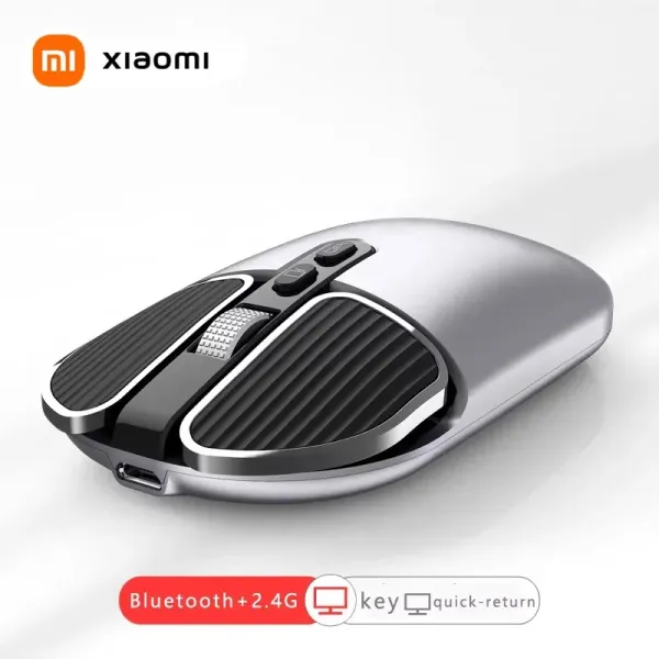 Xiaomi Mouse 2.4GHZ Wireless Bluetooth DUAL MODE Computer Mouse Mute Charge Computer Office Ultra Thin Fashion Gaming Mouse New