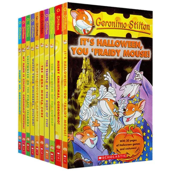(in stock) Geronimo Stilton 11-20 Mouse journalist Eng Children's books English story book