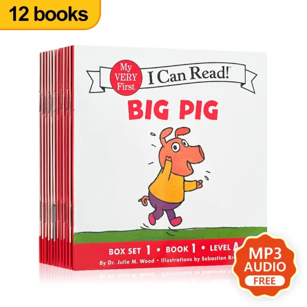 12 Books I Can Read Phonics Tup The Pup Big Pig English reading Book หนังสือเด็กภาษาอังกฤษ หนังสือนิทานภาษาอังกฤษ