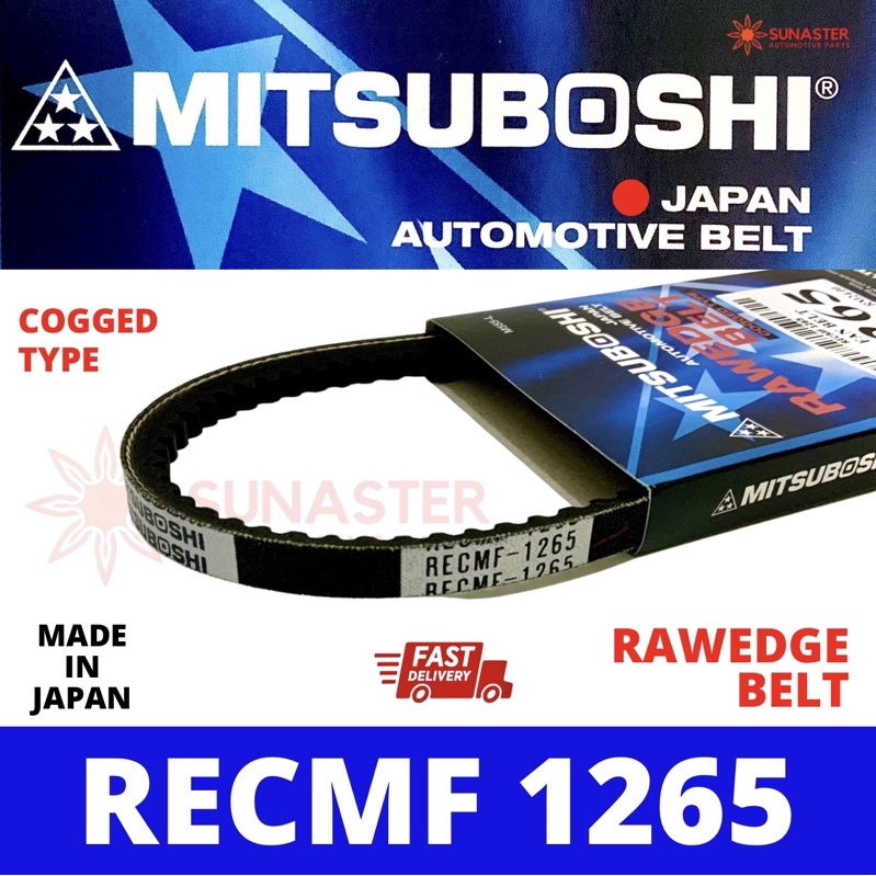 MITSUBOSHI RECMF 1265 Fan Belt Aircond Belt Tali Kipas 2265