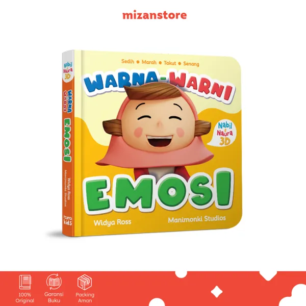 Noura Kids - ชุดหนังสือเด็ก Nabil Naura 3D สีสัน Emotion Boardbook - นิทานเด็ก 1-5 ปี - Mizan