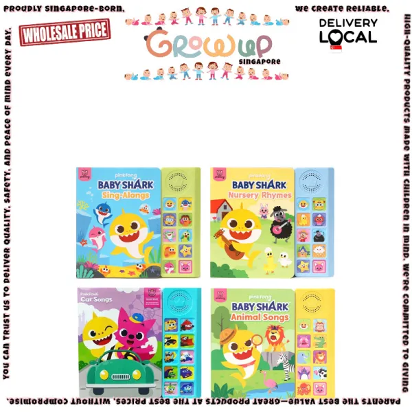 Pinkfong Baby Shark Sound Music Book Nursery Rhymes / Sing Alongs / Car Songs / Animal Songs