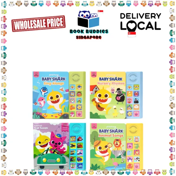 Pinkfong Baby Shark Sound Music Book Nursery Rhymes / Sing Alongs / Car Songs / Animal Songs