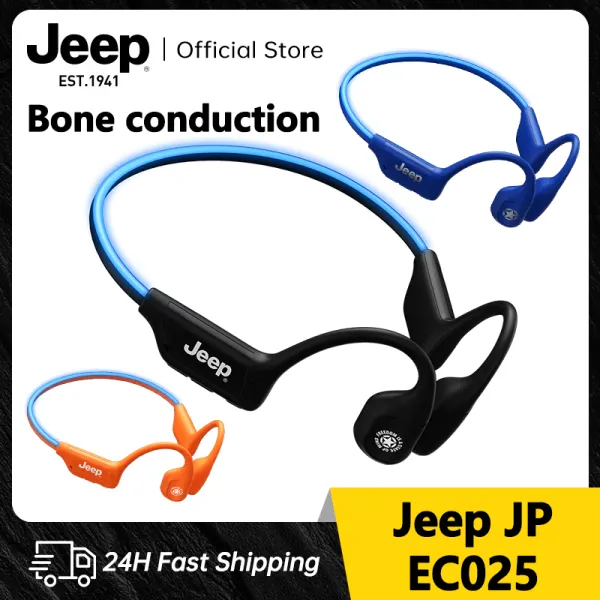 รถจี๊ป EC025เบามากตัวต่อกระดูกหูฟังพรีเมี่ยมแบบเปิดหูไร้สายบลูทูธ5.4หูฟังออกกำลังกายหน่วยความจำ16กรัม IPX8กันน้ำกันเหงื่อหูฟังไร้สายสำหรับวิ่งยิมปีนเขาขี่จักรยานว่ายน้ำ