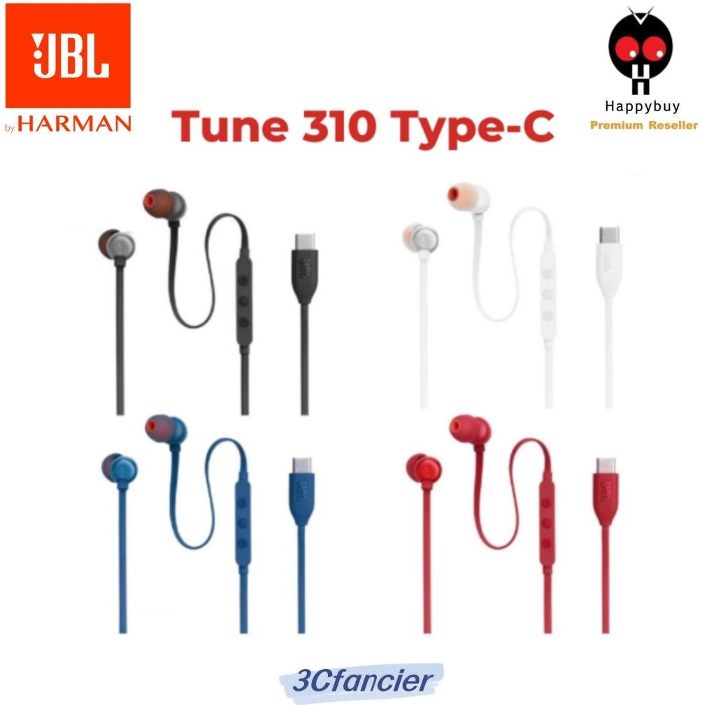 ปรับแต่ง310C USB-C หูฟังพร้อมไมโครโฟนความละเอียดสูงเฮดโฟนแบบเสียบหูแบบมีสาย