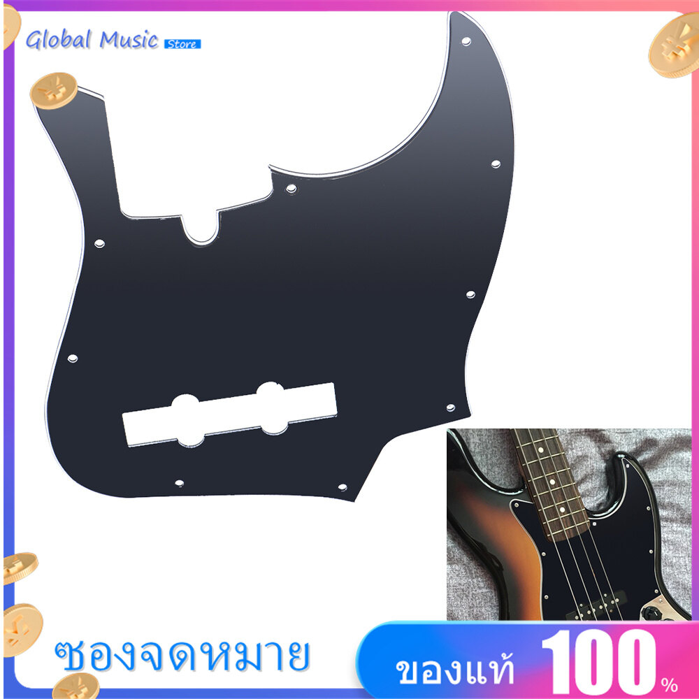 【 Sale】10หลุม JB Bass Pickguard Pick Guards แผ่นสำหรับ Fender Jazz Bass สำหรับ TAGIMA รุ่น JB 3Ply PVC ก่อสร้าง
