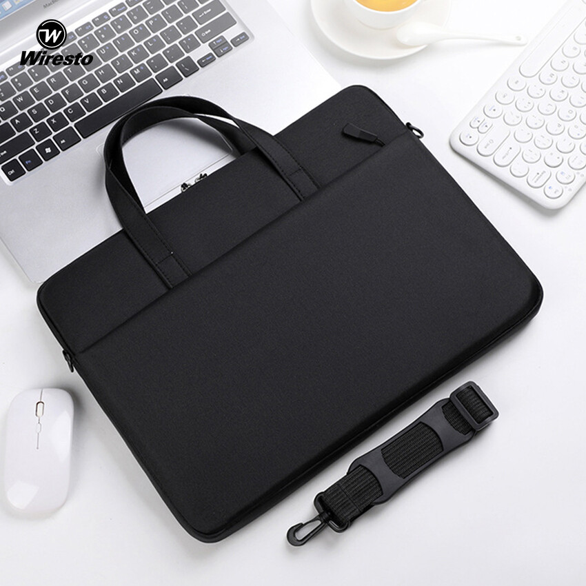 Wiresto กระเป๋ากระเป๋าธุรกิจแล็ปท็อปขนาด14นิ้ว,กระเป๋ากระเป๋าสะพายไหล่สะพายข้างแบบพกพากระเป๋าถือความจุขนาดใหญ่น้ำหนักเบากระเป๋าสะพายข้างกันน้ำกระเป๋าลำลอง Tas Rekreasi