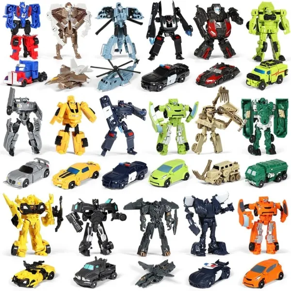 เด็กของเล่นมินิการเปลี่ยนแปลงหุ่นยนต์ชุดของเล่น O Ptimus P Rime Bumblebee รุ่น2 In 1พิการรถของเล่นหุ่นยนต์ของเล่นสำหรับเด็กของขวัญ