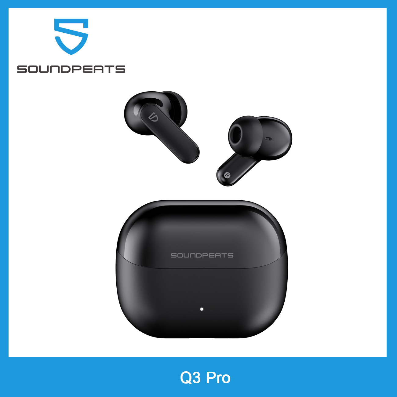 SOUNDPEATS Q3 Pro หูฟัง TWS บลูทูธ6.0ไมโครโฟนคู่ AI ไม่มีเสียงรบกวนโทรลึก + FF ไม่มีเสียงรบกวนฟีดเดี่ยวโหมดเล่นเกมเวลาแฝงต่ำอายุการใช้งานแบตเตอรี่42ชั่วโมง IP55ทนทานต่อน้ำ