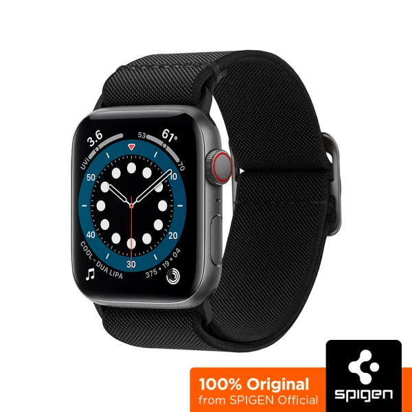 SPIGEN Band สำหรับนาฬิกาทุก Apple [แถบรัดพอดีบาง] ยืดหยุ่นและนุ่มแถบผ้าไนลอน/ สายนาฬิกา Apple / สาย Apple Watch / สาย Apple Watch 11 / สาย Apple Watch 10