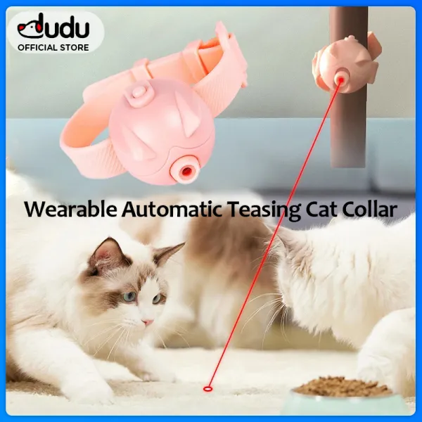 DUDU สัตว์เลี้ยงอัตโนมัติแมวของเล่นเลเซอร์สมาร์ทหยอกล้อแมวการชาร์จ USB ไฟฟ้าลูกแมวการฝึกเชิงโต้ตอบของเล่นตลก