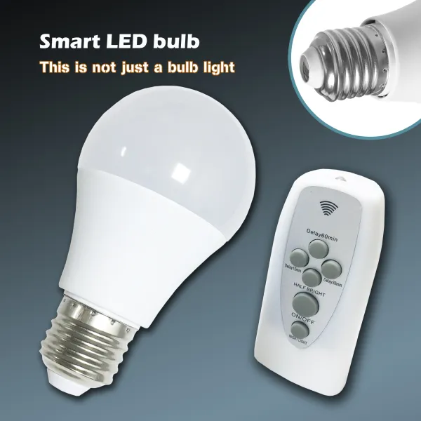 E27 LED อัจฉริยะไร้สายหลอดไฟควบคุมระยะไกล,3ระดับอุณหภูมิสีและ10-ระดับความสว่างปรับ