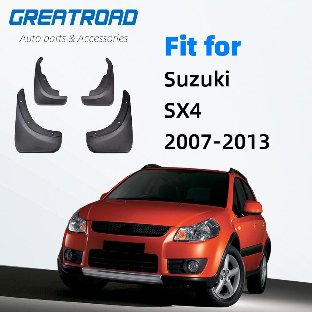 บังโคลนสไตล์รถสำหรับ Suzuki SX4 Hatchback Crossover 2007 2008 2009 201 2011 2012 2013แผ่นกันโคลนล้อรถยนต์บังโคลน